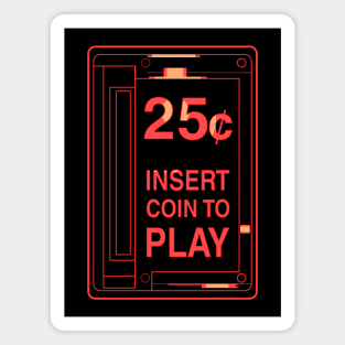 Insert Coin Arcade Machine Magnet